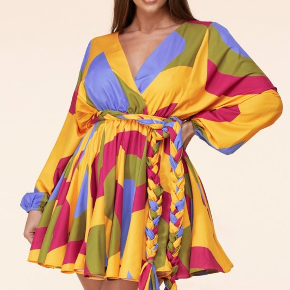 mulitcolor dress